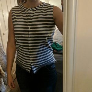 Stripes Button Up Top